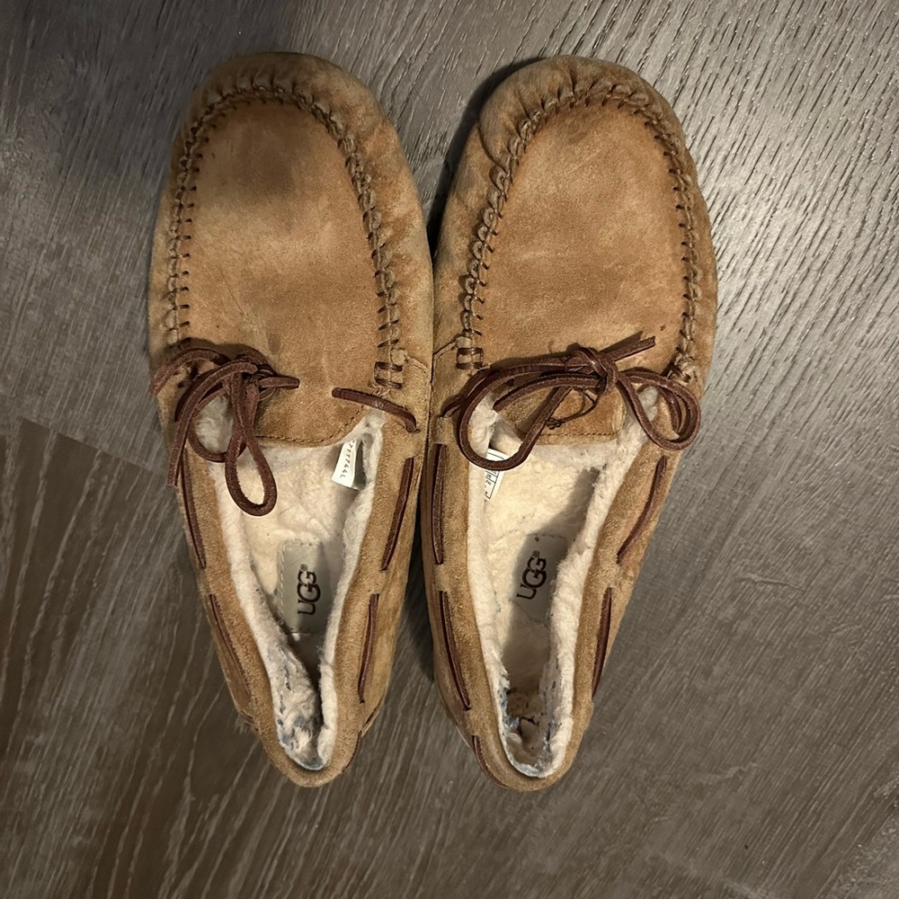 UGG Chestnut Suede Moccasin Slipper